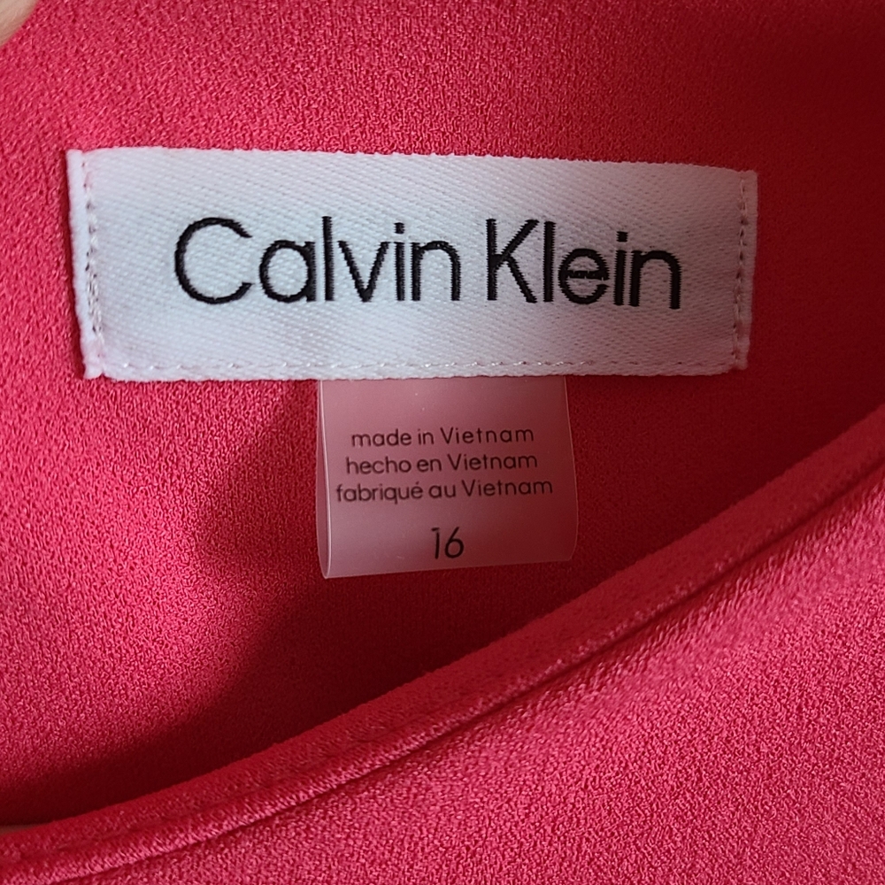 Calvin Klein Ruffle Sleeve Dress - Picture 8 of 8